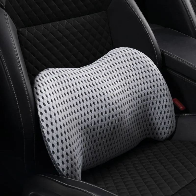 Car Driver Pillow Memory Foam Lumbar Cushion Seat Supports Car Waist Support Cushion Lumbar Support Pillow Interior Accessories