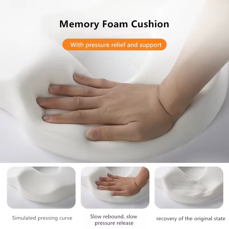 1Pcs Office Chair Seat Cushion Pillow for Back, Sciatica Coccyx Cushion, Chair Support Cushion Memory Foam Chair Cushion