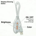 5V LED Book Lamp Student School Dormitory Reading Light USB Switch Adjustable LED Strip for Office Work Children Study Desk Lamp