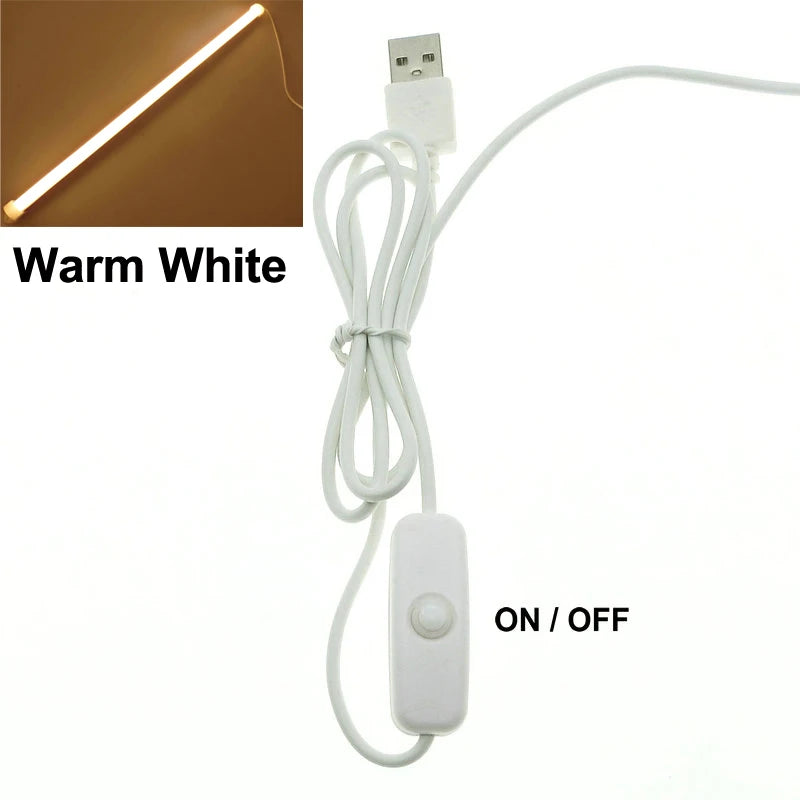 5V LED Book Lamp Student School Dormitory Reading Light USB Switch Adjustable LED Strip for Office Work Children Study Desk Lamp