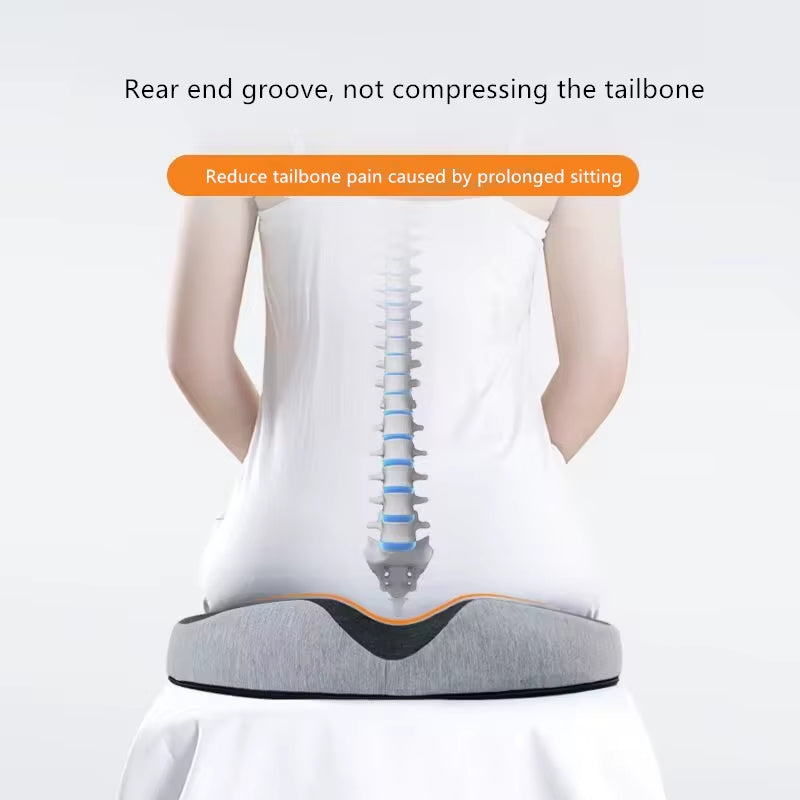 1Pcs Office Chair Seat Cushion Pillow for Back, Sciatica Coccyx Cushion, Chair Support Cushion Memory Foam Chair Cushion
