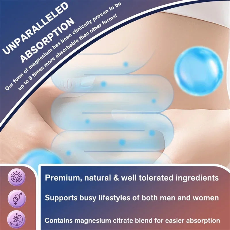Magnesio Complex – 12 Formas de Magnesio para Huesos, Corazón, Sueño y Relajación – 120 piezas