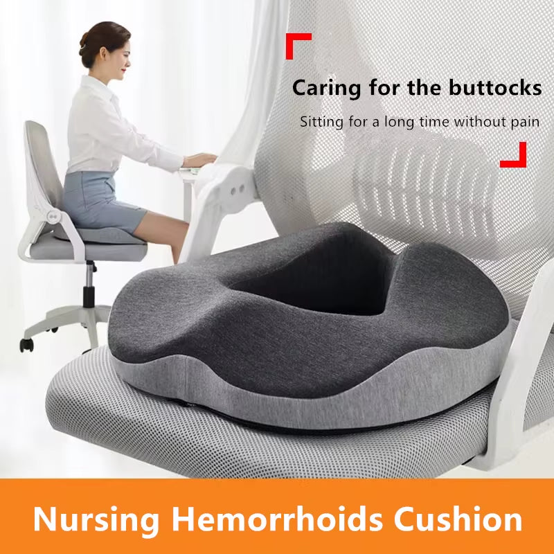 1Pcs Office Chair Seat Cushion Pillow for Back, Sciatica Coccyx Cushion, Chair Support Cushion Memory Foam Chair Cushion