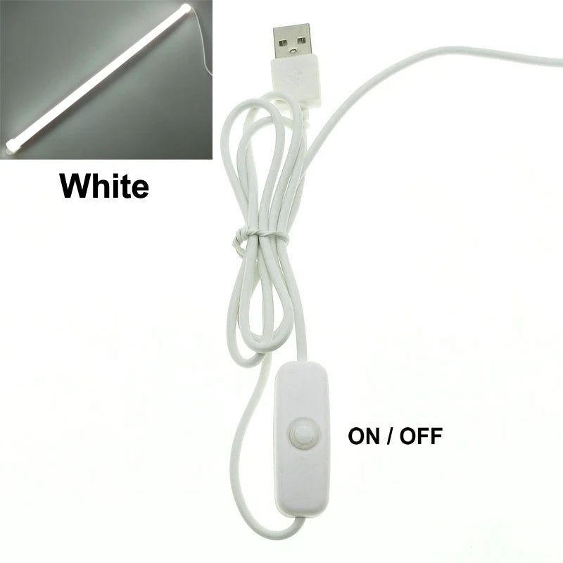 5V LED Book Lamp Student School Dormitory Reading Light USB Switch Adjustable LED Strip for Office Work Children Study Desk Lamp