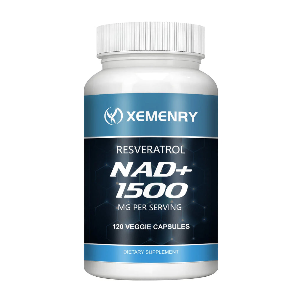NAD+ con Resveratrol – Energía Celular, Antienvejecimiento e Inmunidad – 120 Cápsulas